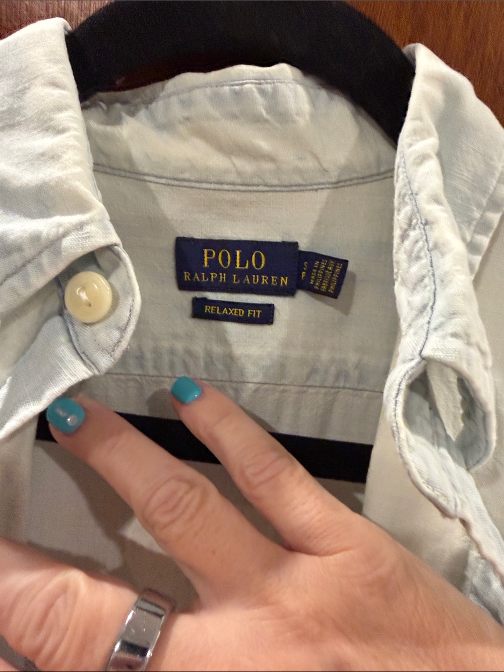Ralph Lauren Relaxed Fit Womens Polo Bear Shirt Size Small - Picture 5 of 13